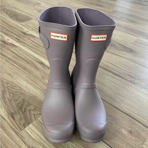 Hunter original short matte rain boots